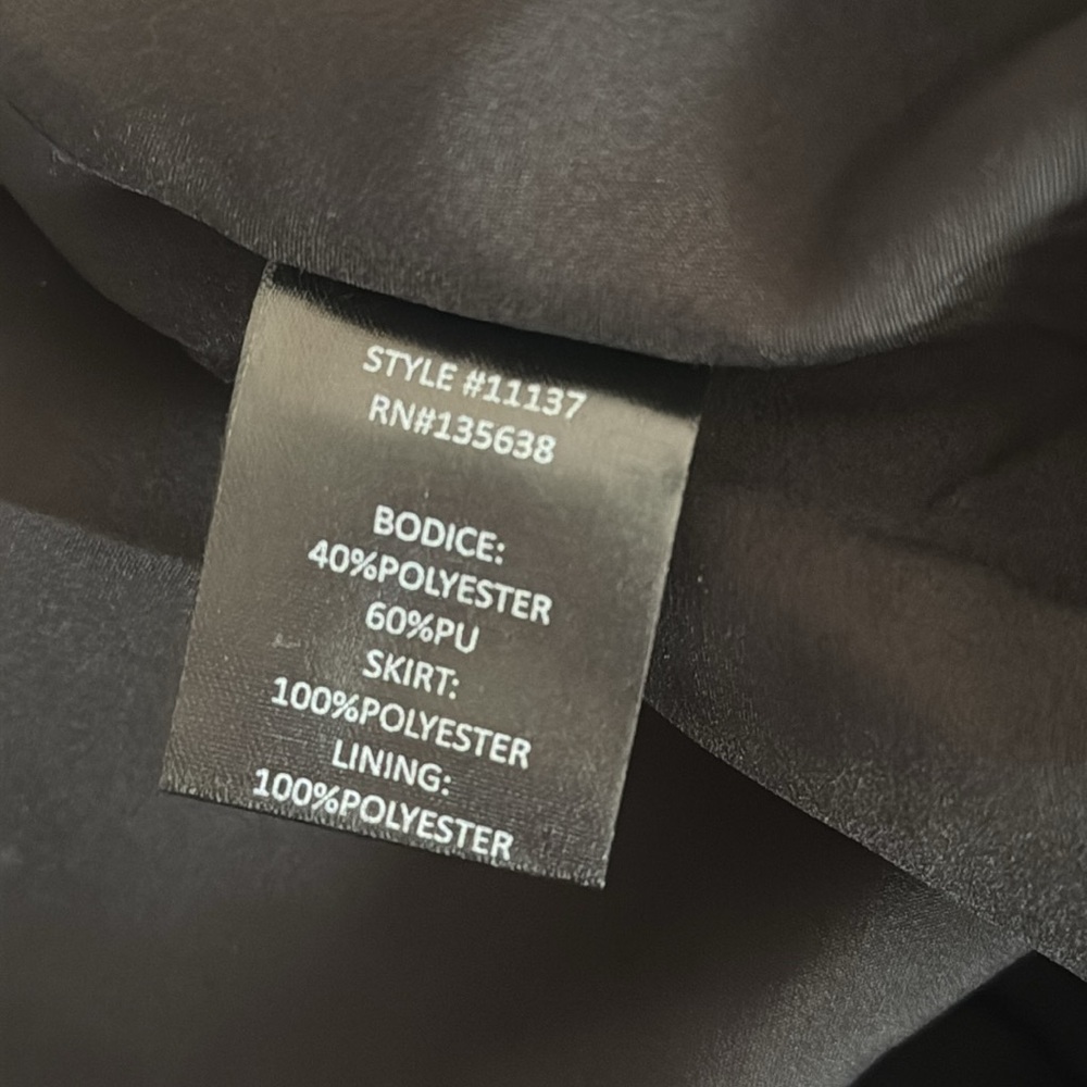 Essex Faux Leather & Tulle Dres - Picture 10 of 15
